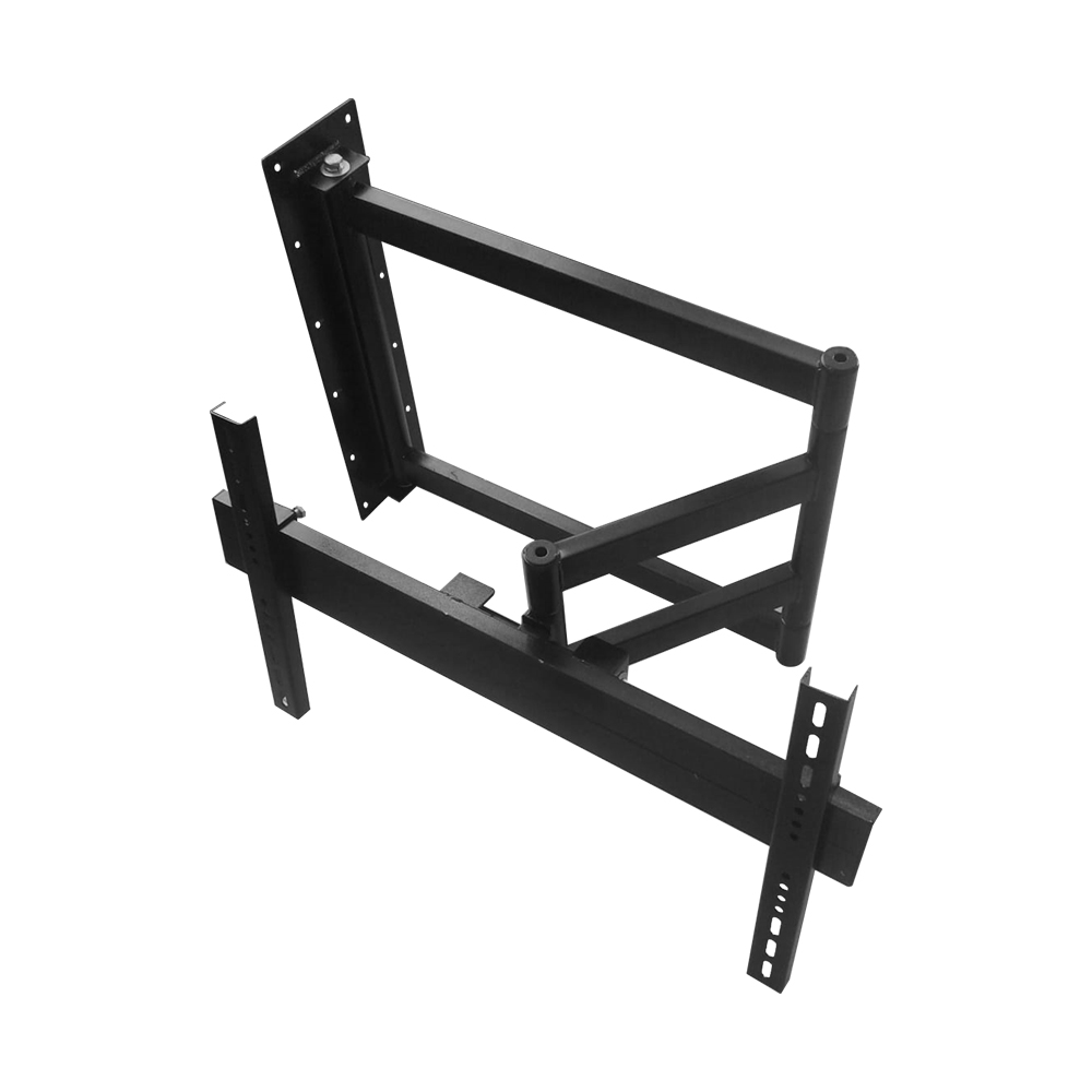 Rack para TV articulado instalado en sala