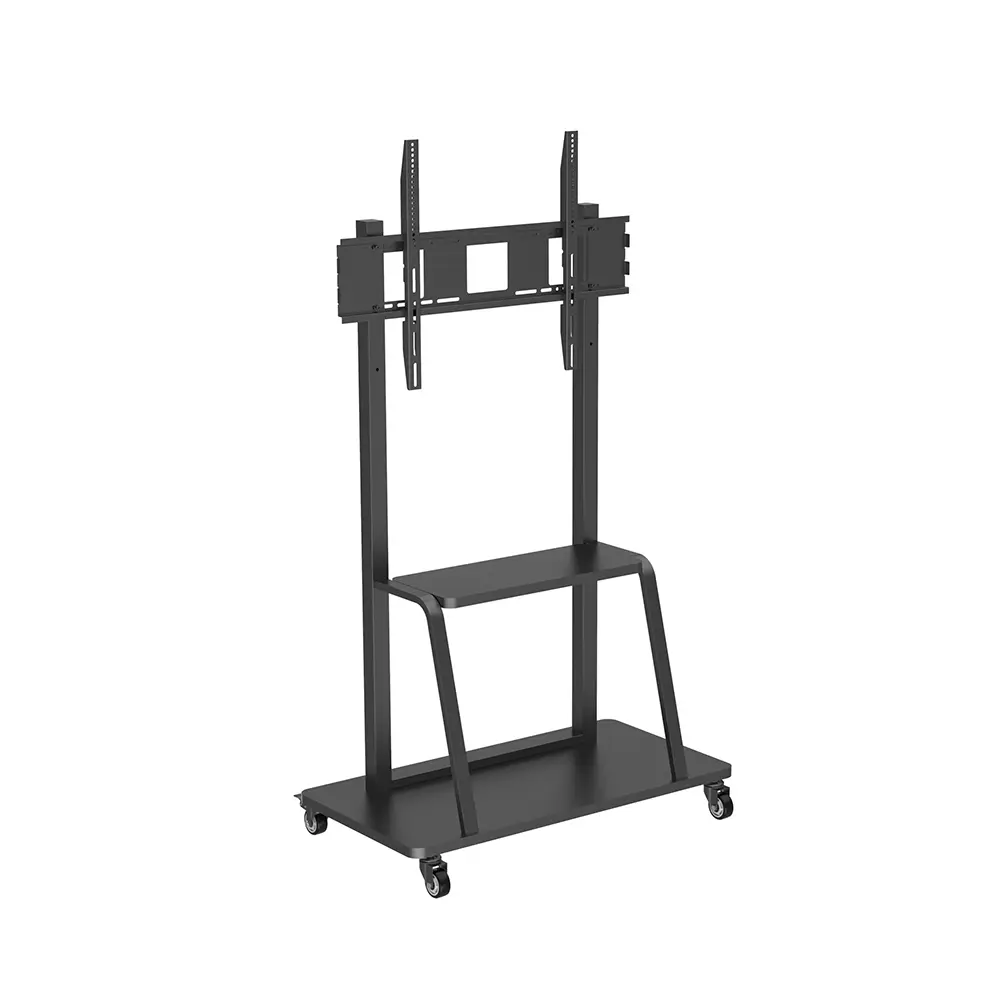Pedestal con ruedas para TV de 32 a 100 pulgadas, instalado en pared